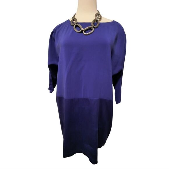 Eileen Fisher Color Block Blouse - Picture 1 of 3